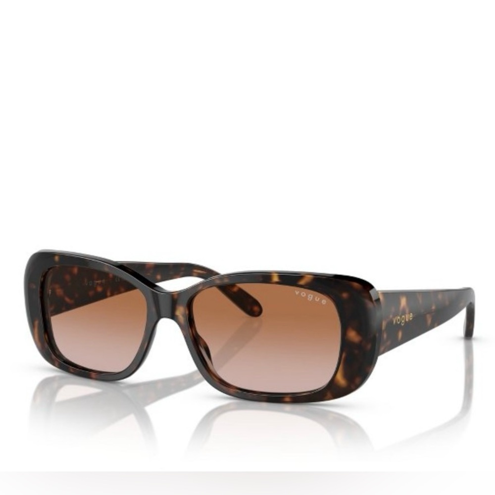 New Vogue Womens Rectangle Sunglasses 52mm Brown